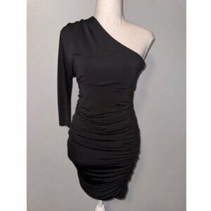 ILLA ILLA ruched one shoulder dress